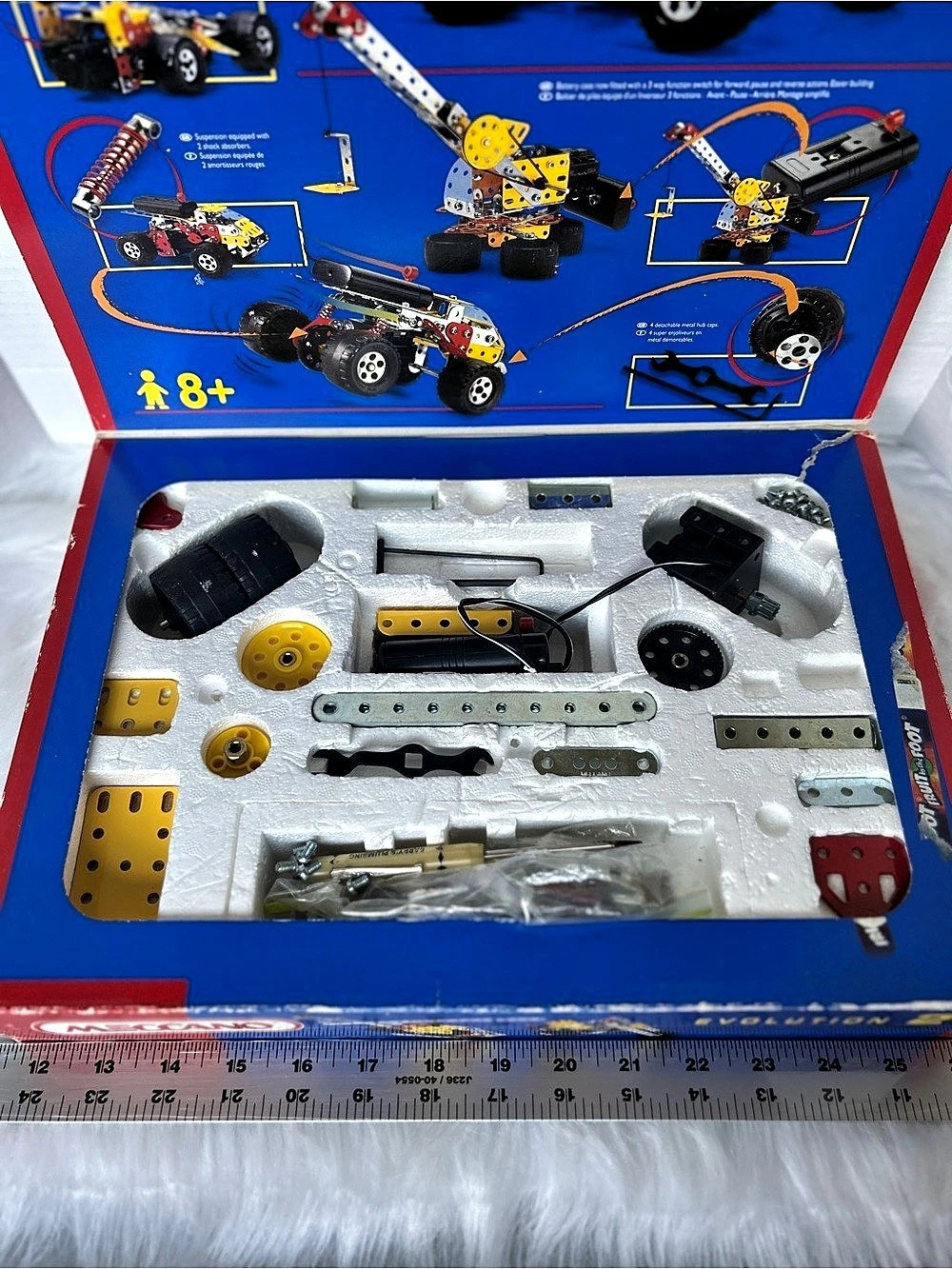 Meccano Evolution 2 Building Set Boxed Blue & Red - Picture 2 of 6